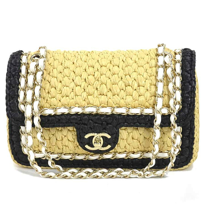 楽天市場】シャネル CHANEL ショルダーバッグ ラフィア/ラムスキン 