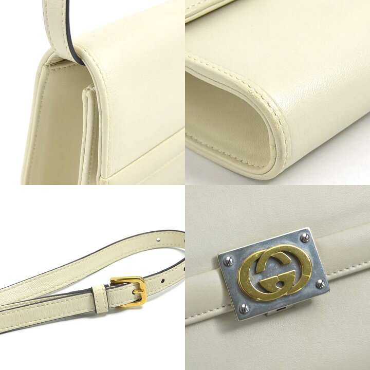 楽天市場】グッチ GUCCI ショルダーバッグ インターロッキングG レザー  