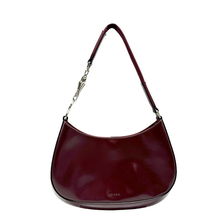 楽天市場】プラダ PRADA ショルダーバッグ レザー バーガンディ 