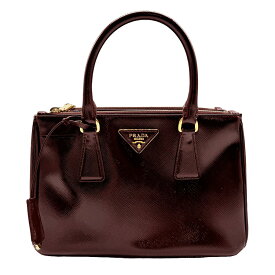 プラダ PRADA ハンドバッグ ショルダーバッグ パテントレザー ボルドー レディース BN2316 送料無料【中古】 z0452