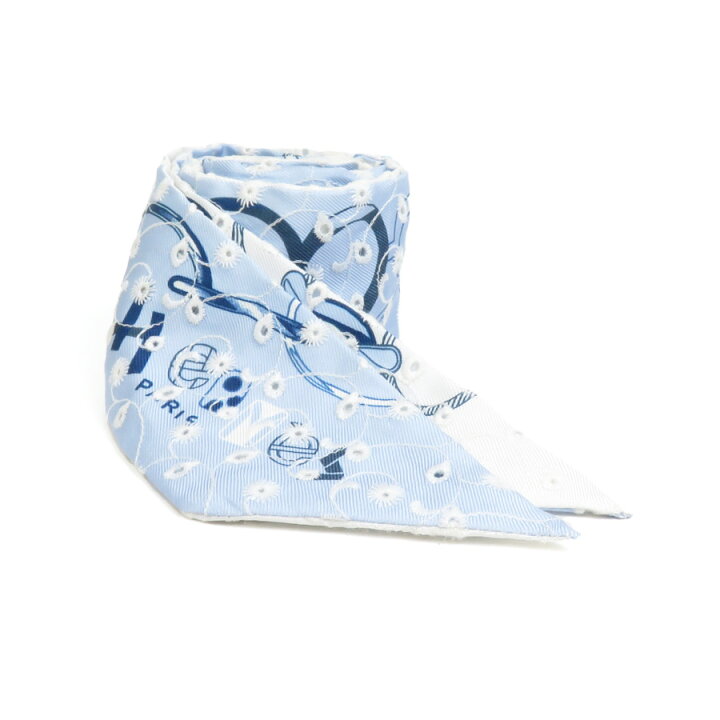 楽天市場】エルメス HERMES スカーフ ツイリー シルク ライトブルー系  