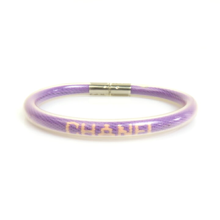 楽天市場】シャネル CHANEL ブレスレット PVC パープル レディース 