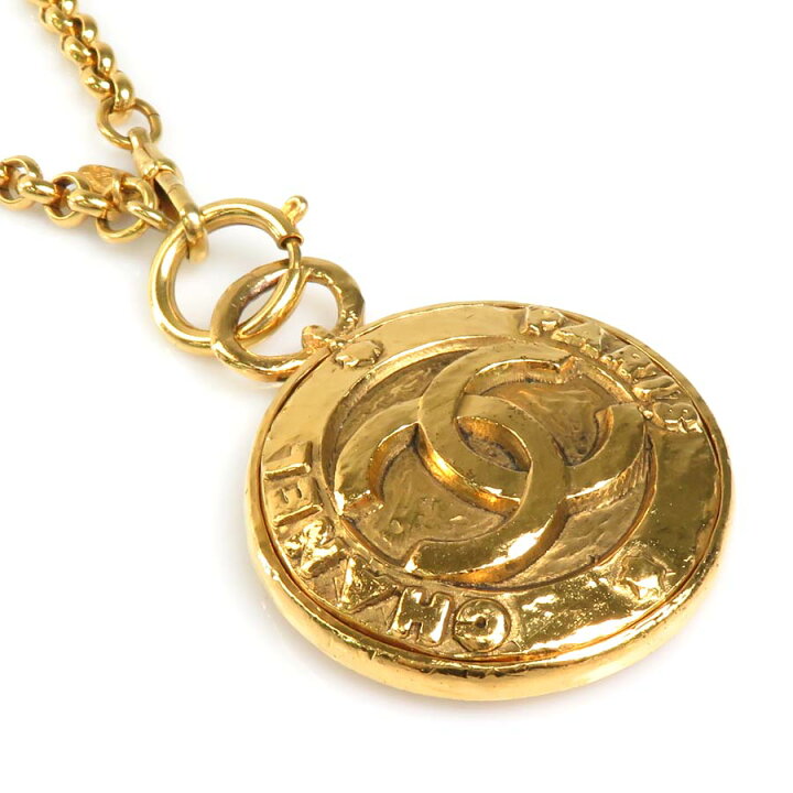 楽天市場】シャネル CHANEL ネックレス ミラー ペンダント  