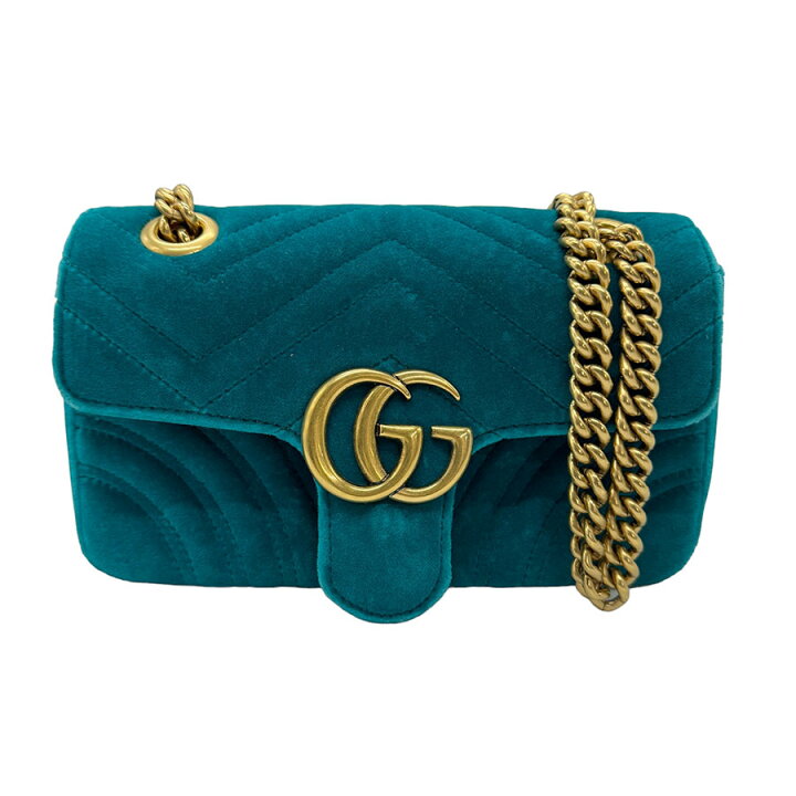 楽天市場】グッチ GUCCI ショルダーバッグ GGマーモント ベロア 