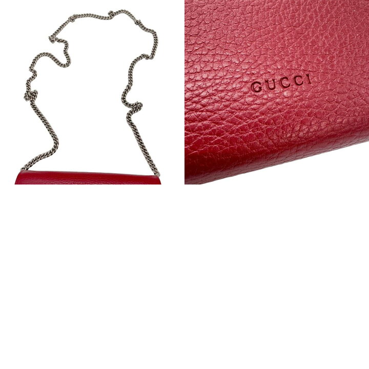 楽天市場】グッチ GUCCI チェーンウォレット ディオニュソス レザー  