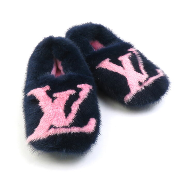 楽天市場】ルイ ヴィトン LOUIS VUITTON ルームシューズ ファー 
