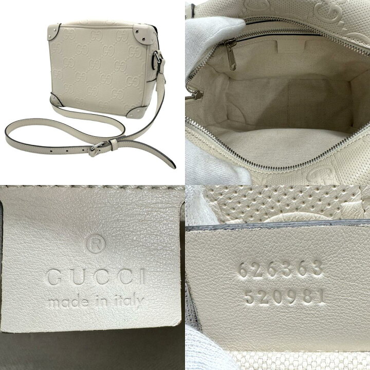 楽天市場】グッチ GUCCI ショルダーバッグ GGエンボス レザー 