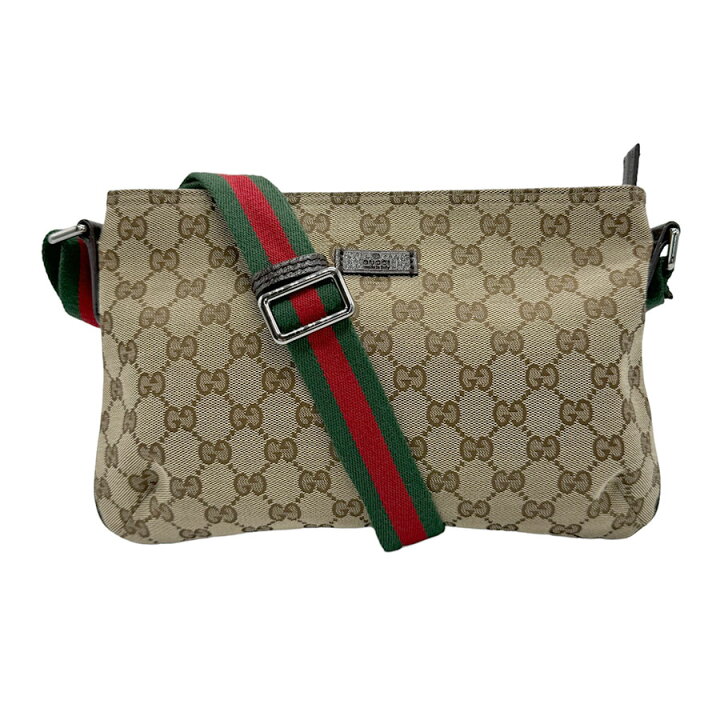 楽天市場】グッチ GUCCI ショルダーバッグ GGキャンバス ブラウン ユニ 