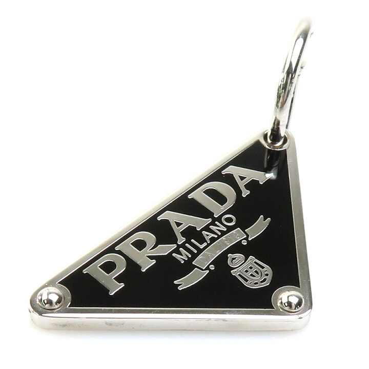 楽天市場】プラダ PRADA ピアス シングルピアス トライアングルロゴ 