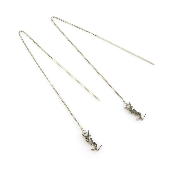 大変お買い得✧サンローラン ピアス シルバー - ピアス(両耳用)