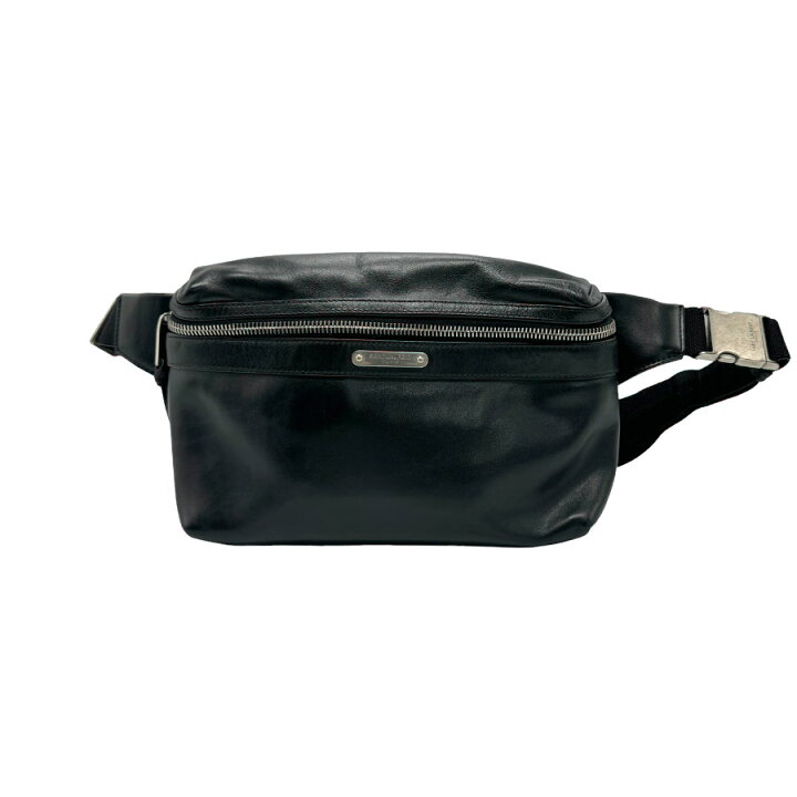 楽天市場】サンローラン SAINT LAURENT ボディバッグ レザー ブラック 