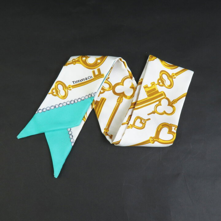 楽天市場】ティファニー TIFFANY&Co. スカーフ リボンスカーフ シルク  