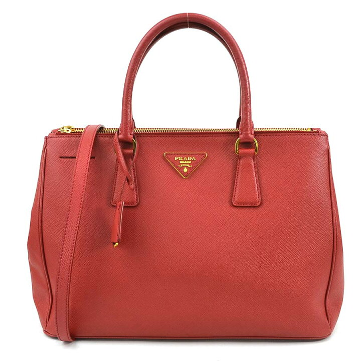 楽天市場】プラダ PRADA ハンドバッグ ショルダーバッグ レザー レッド 