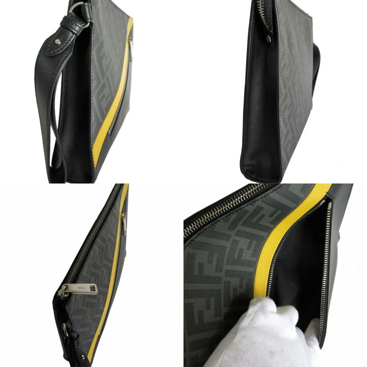 楽天市場】フェンディ FENDI クラッチバッグ ズッカ PVC/レザー 