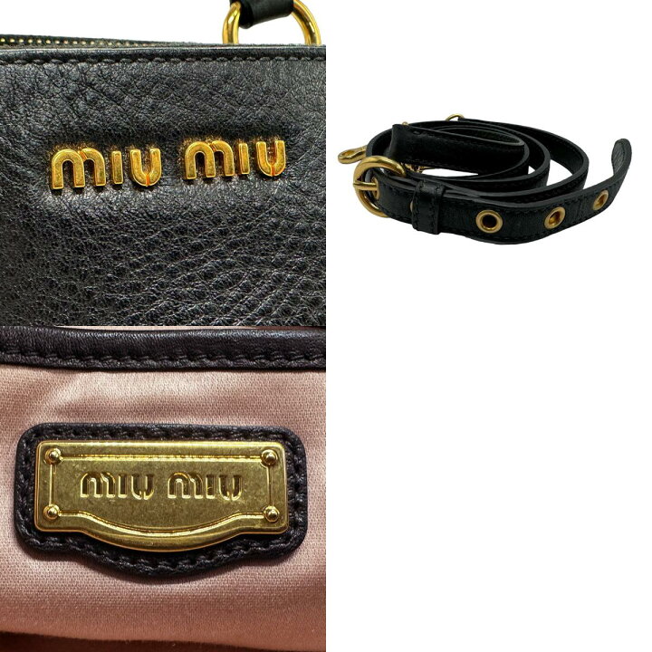 楽天市場】ミュウミュウ MIUMIU ショルダーバッグ ハンドバッグ レザー  