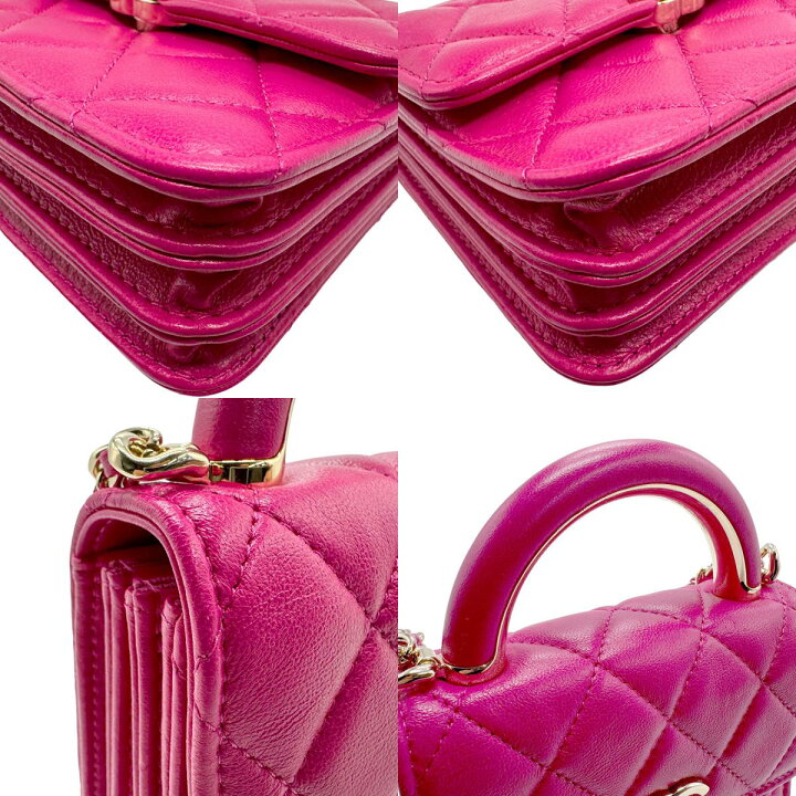 楽天市場】シャネル CHANEL ショルダーバッグ ラムスキン マゼンタ
