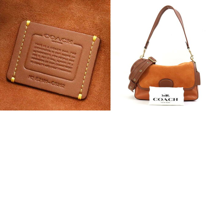 楽天市場】コーチ COACH ショルダーバッグ スエード/レザー オレンジ 
