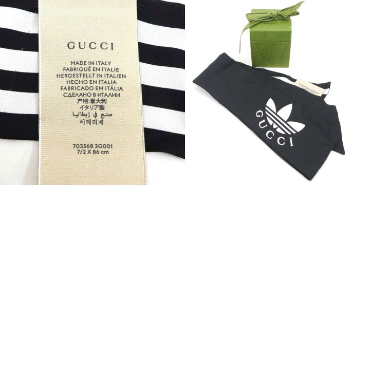 楽天市場】グッチ GUCCI スカーフ リボンスカーフ ×adidas シルク 
