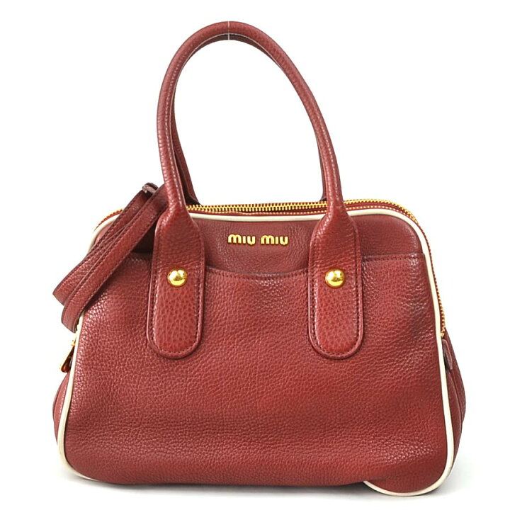 楽天市場】ミュウミュウ MIUMIU ハンドバッグ ショルダーバッグ レザー 