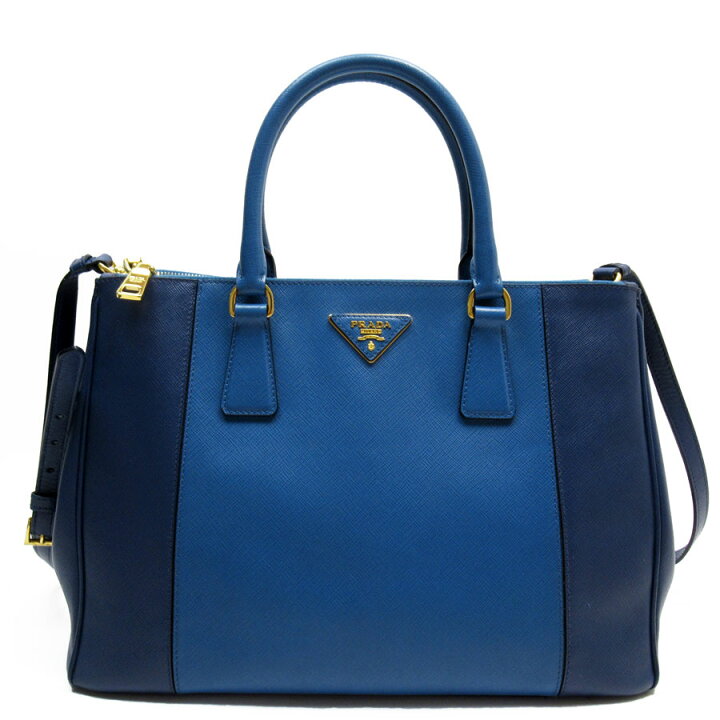 楽天市場】プラダ PRADA ハンドバッグ ショルダーバッグ レザー ブルー 