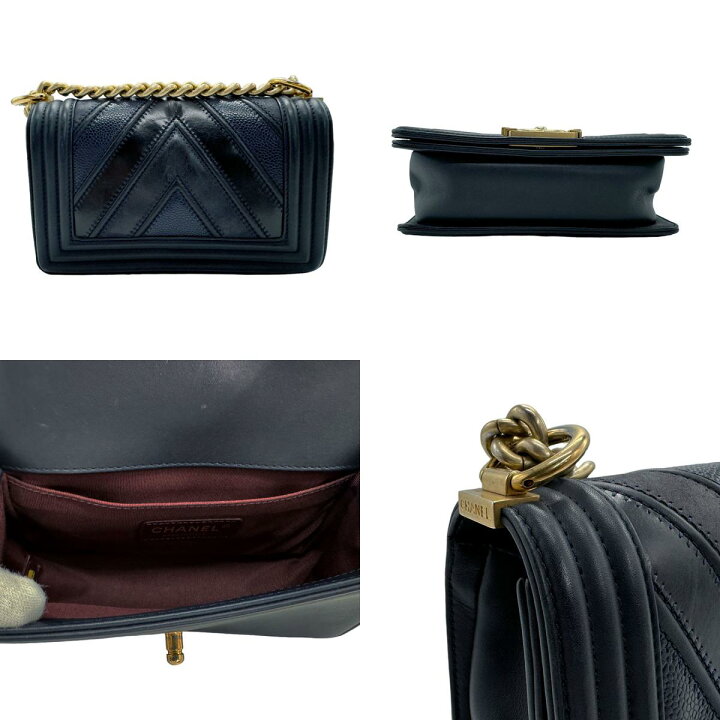 楽天市場】シャネル CHANEL ショルダーバッグ ボーイシャネル レザー  