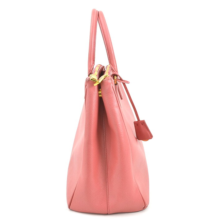 楽天市場】プラダ PRADA ハンドバッグ レザー ピンク ゴールド  