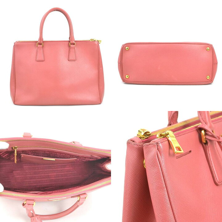 楽天市場】プラダ PRADA ハンドバッグ レザー ピンク ゴールド  