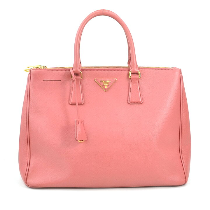 楽天市場】プラダ PRADA ハンドバッグ レザー ピンク ゴールド  