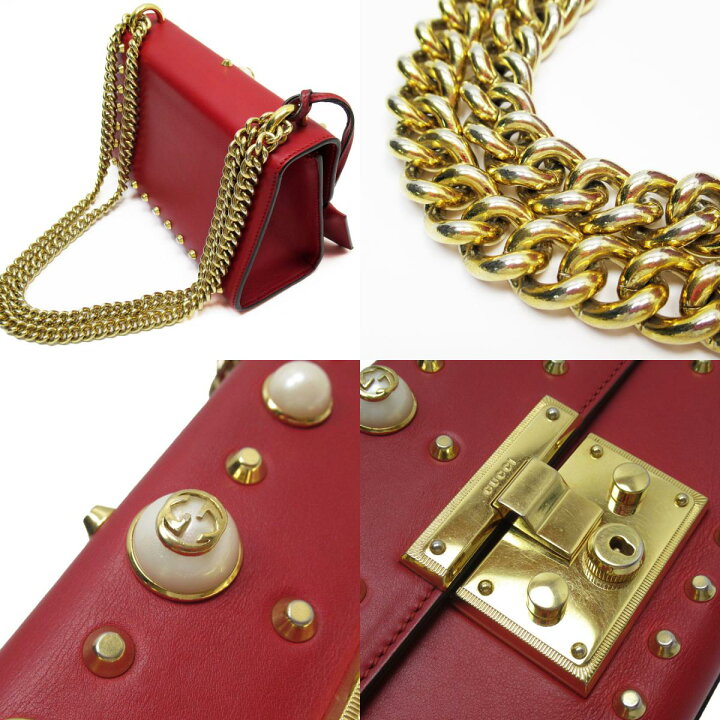 楽天市場】グッチ GUCCI ショルダーバッグ レザー/フェイクパール  