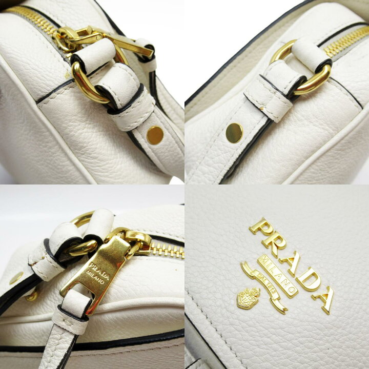 楽天市場】プラダ PRADA ショルダーバッグ レザー ホワイト レディース 
