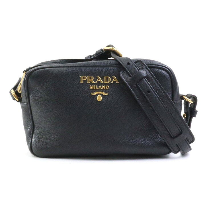 楽天市場】プラダ PRADA 斜め掛けショルダーバッグ レザー ブラック 