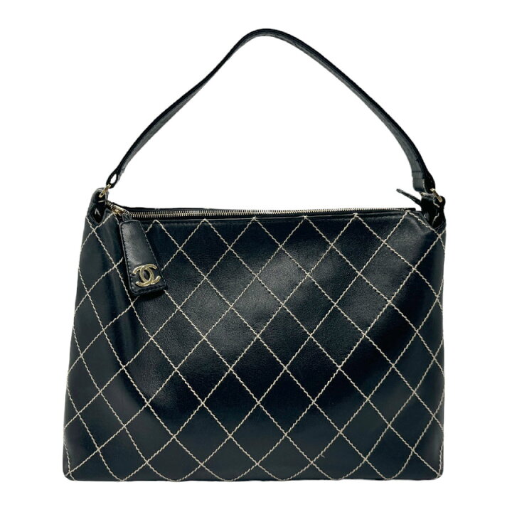 楽天市場】シャネル CHANEL ショルダーバッグ ワイルドステッチ レザー 
