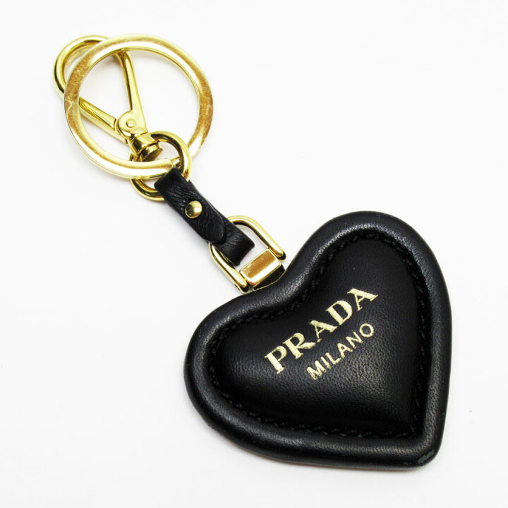 楽天市場】プラダ PRADA チャーム キーホルダー レザー/メタル  