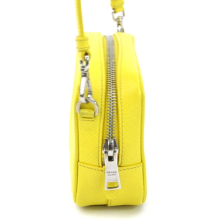 楽天市場】プラダ PRADA ショルダーバッグ レザー イエロー レディース  