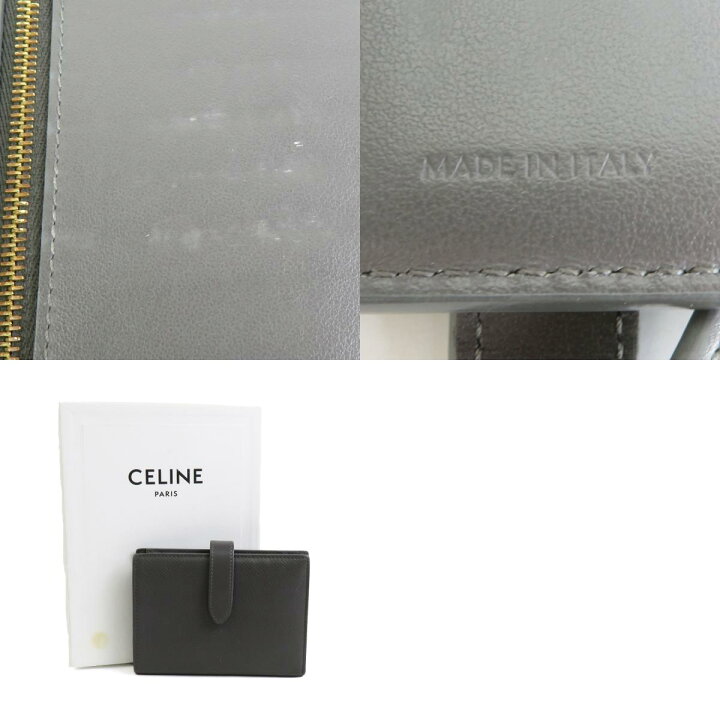 楽天市場】セリーヌ CELINE 二つ折り財布 ミディアムストラップ  