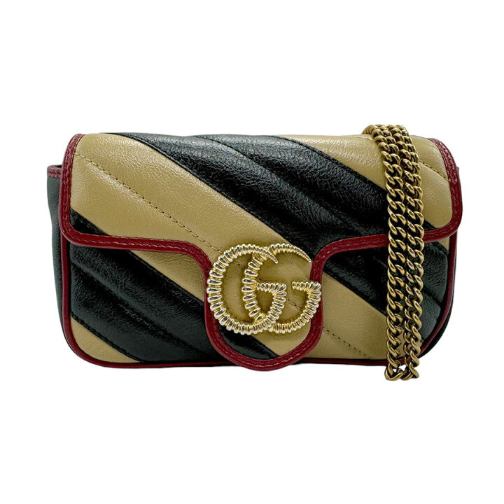 楽天市場】グッチ GUCCI 斜め掛けショルダーバッグ GGマーモント  