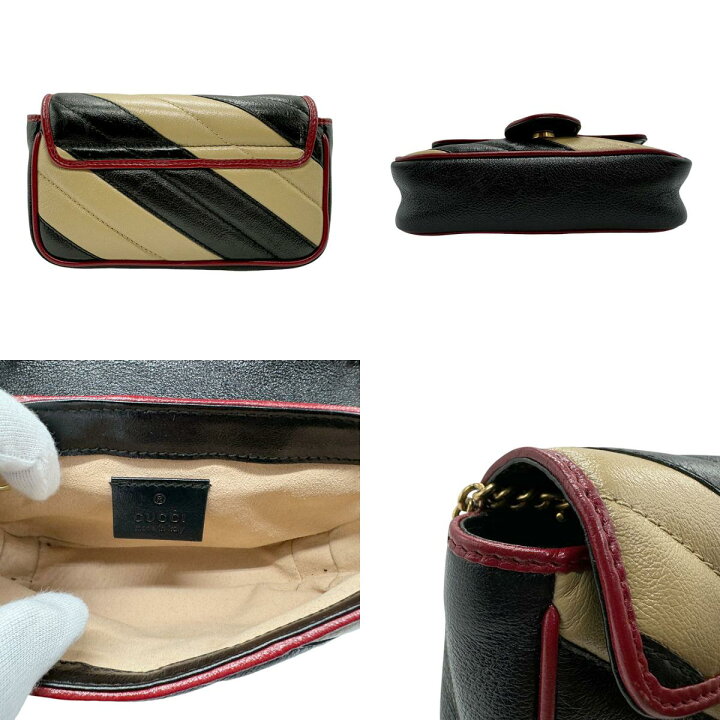 楽天市場】グッチ GUCCI 斜め掛けショルダーバッグ GGマーモント  