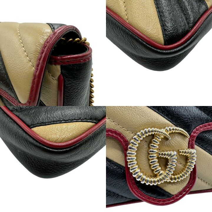 楽天市場】グッチ GUCCI 斜め掛けショルダーバッグ GGマーモント  