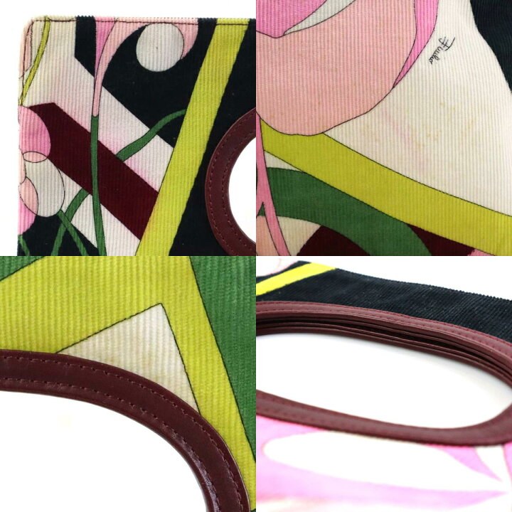 楽天市場】エミリオプッチ EMILIO PUCCI ハンドバッグ コーデュロイ 