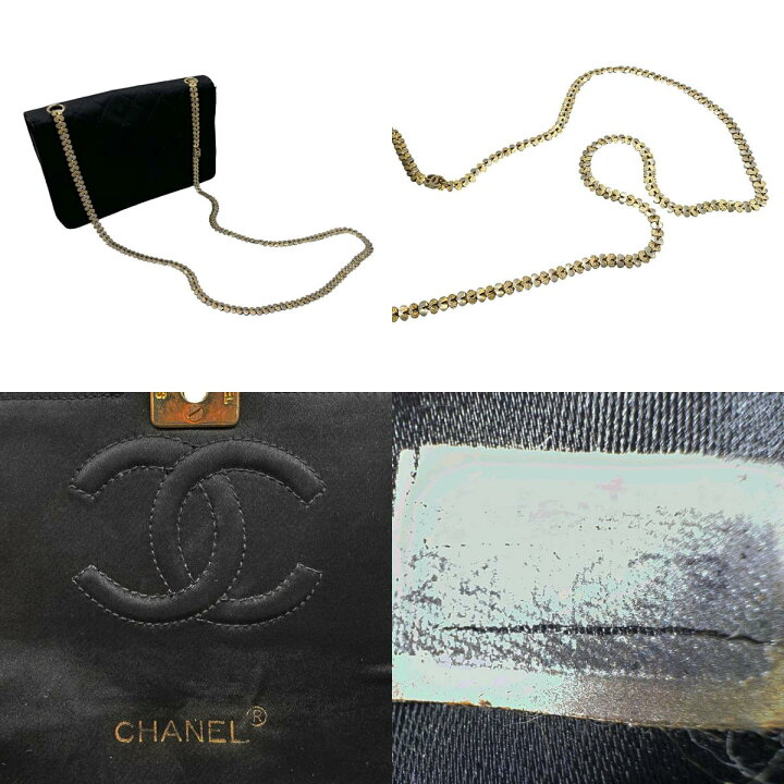 楽天市場】シャネル CHANEL ショルダーバッグ サテン ブラック  