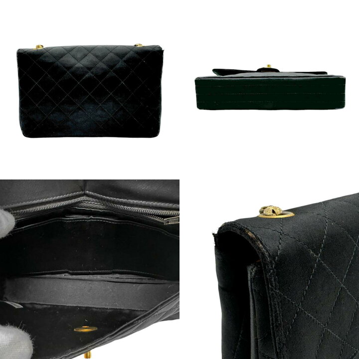 楽天市場】シャネル CHANEL ショルダーバッグ サテン ブラック  