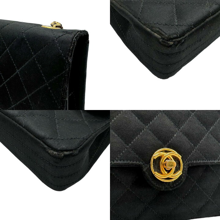 楽天市場】シャネル CHANEL ショルダーバッグ サテン ブラック  