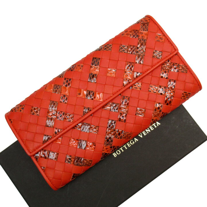 楽天市場】ボッテガヴェネタ BOTTEGAVENETA 長財布 レザー/パイソン  