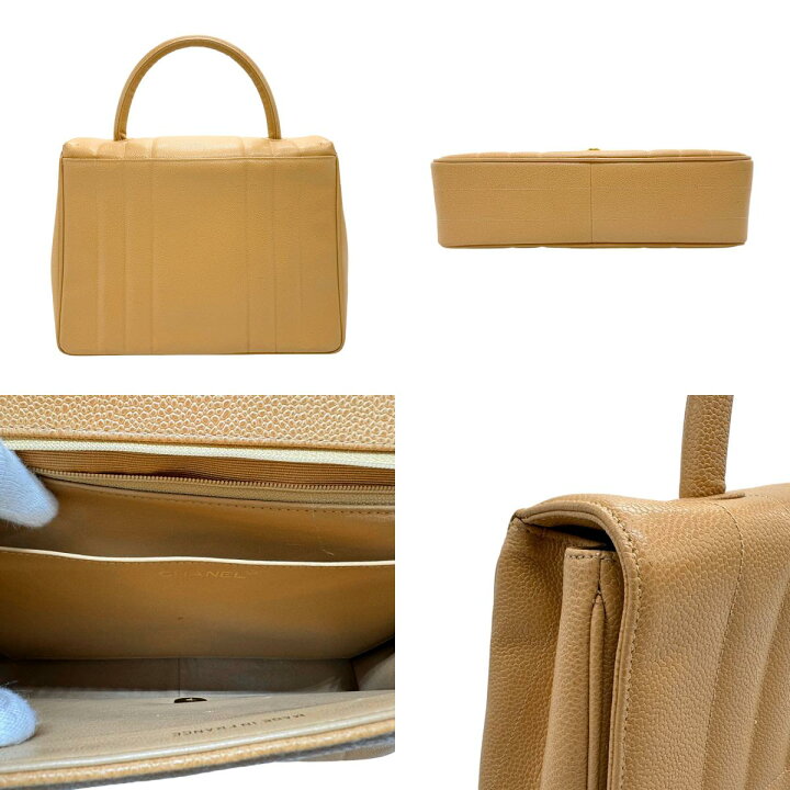 楽天市場】シャネル CHANEL ハンドバッグ キャビアスキンレザー  