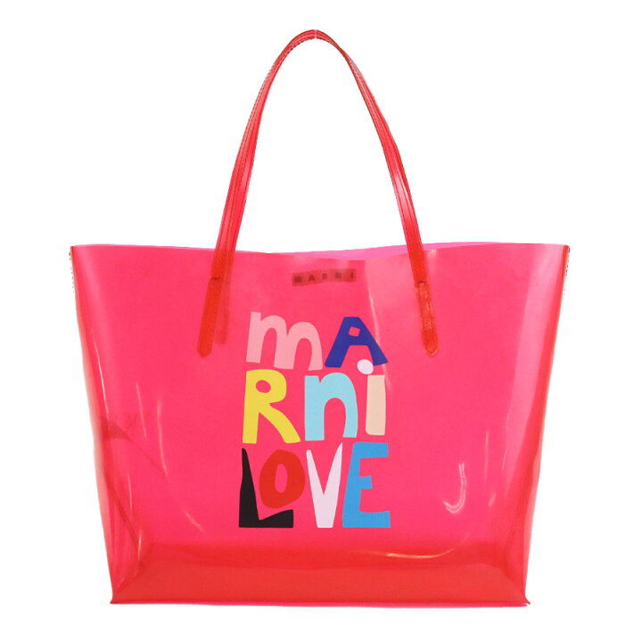 楽天市場】マルニ MARNI ハンドバッグ PVC レッド レディース 送料無料 