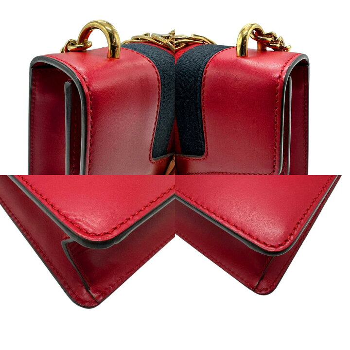 楽天市場】グッチ GUCCI ショルダーバッグ シルヴィ レザー レッド 