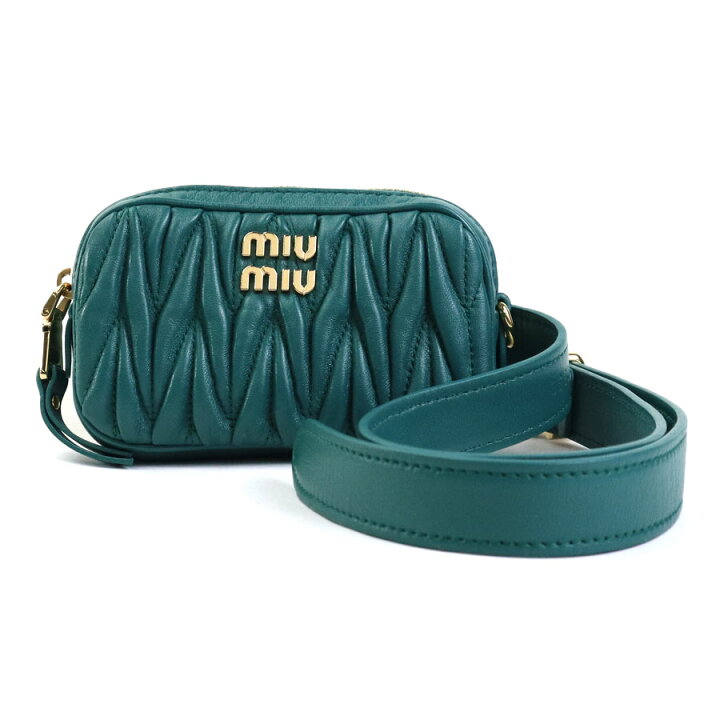 楽天市場】ミュウミュウ MIUMIU ウエストバッグ ベルトポーチ レザー 