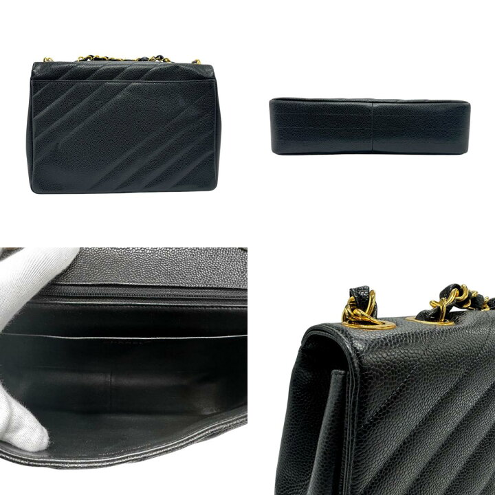 楽天市場】シャネル CHANEL ショルダーバッグ キャビアスキンレザー  