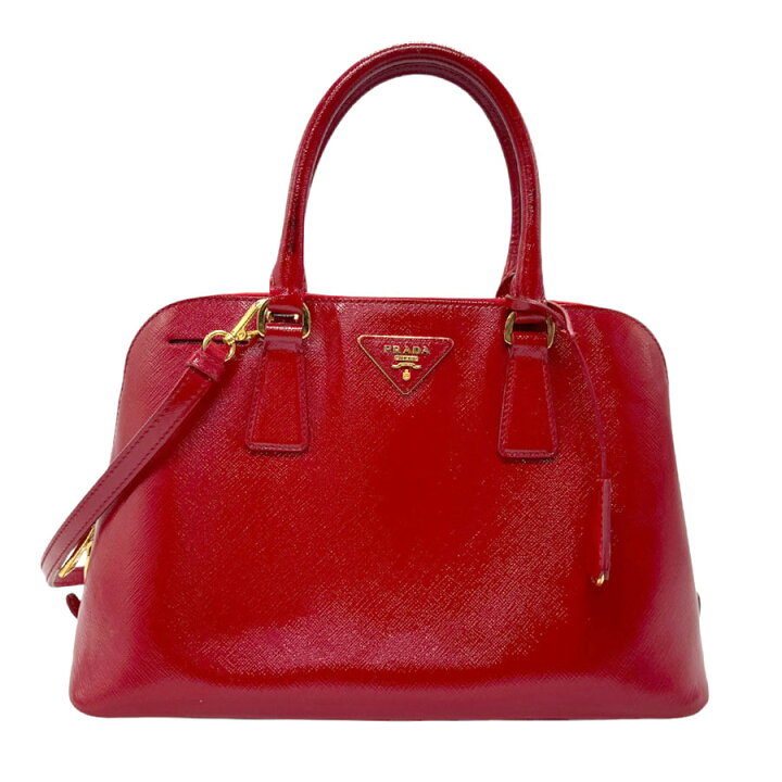 楽天市場】プラダ PRADA ハンドバッグ ショルダーバッグ レザー レッド 