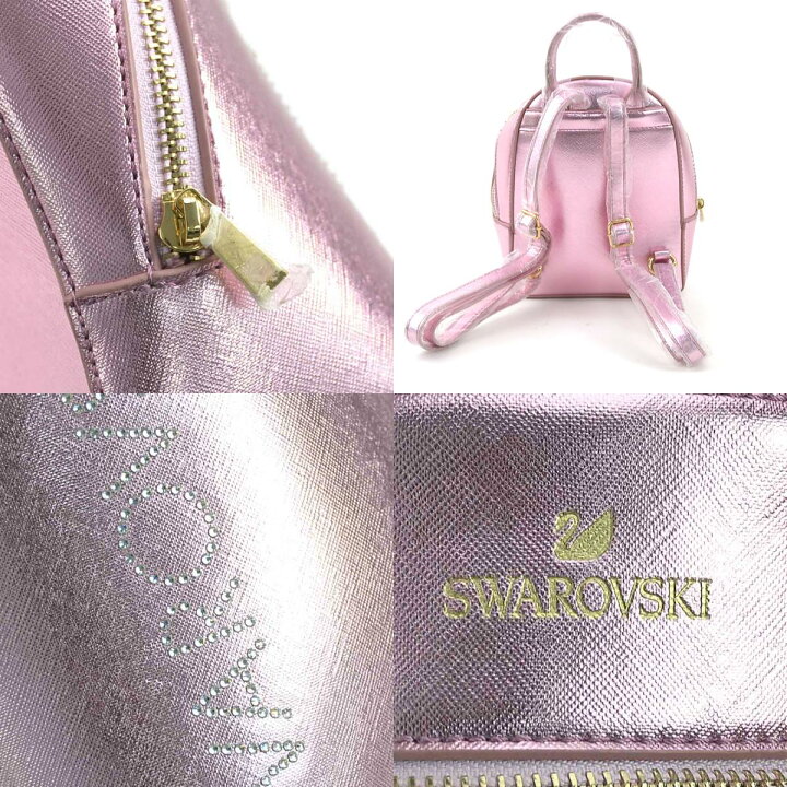 楽天市場】スワロフスキー SWAROVSKI リュック レザー メタリック 